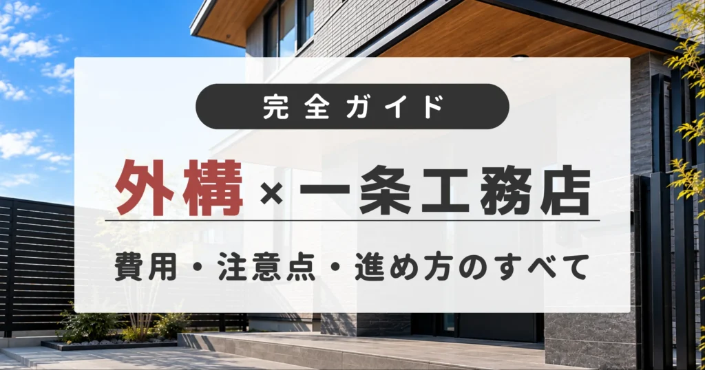 一条工務店の外構|費用・注意点・進め方の完全ガイド